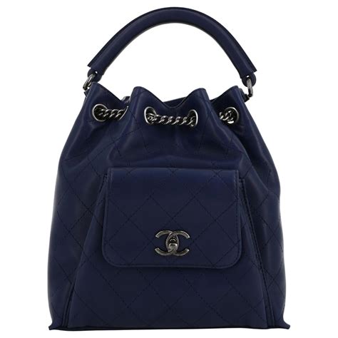 navy chanel backpack|Chanel backpack ioffer.